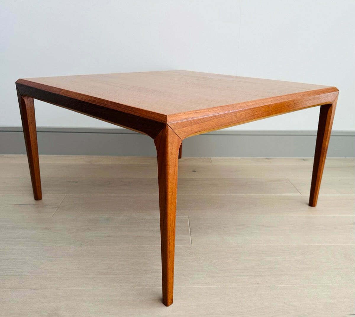 1960s Danish Silkeborg Square Teak Coffee Table photo for sale