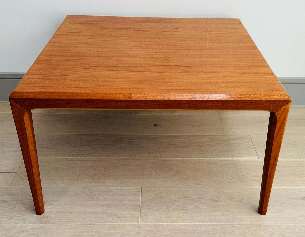 1960s Danish Silkeborg Square Teak Coffee Table photo buy