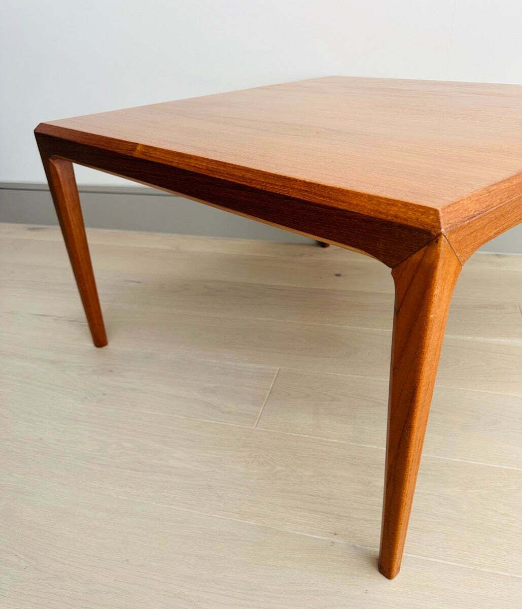 photo vintage 1960s Danish Silkeborg Square Teak Coffee Table