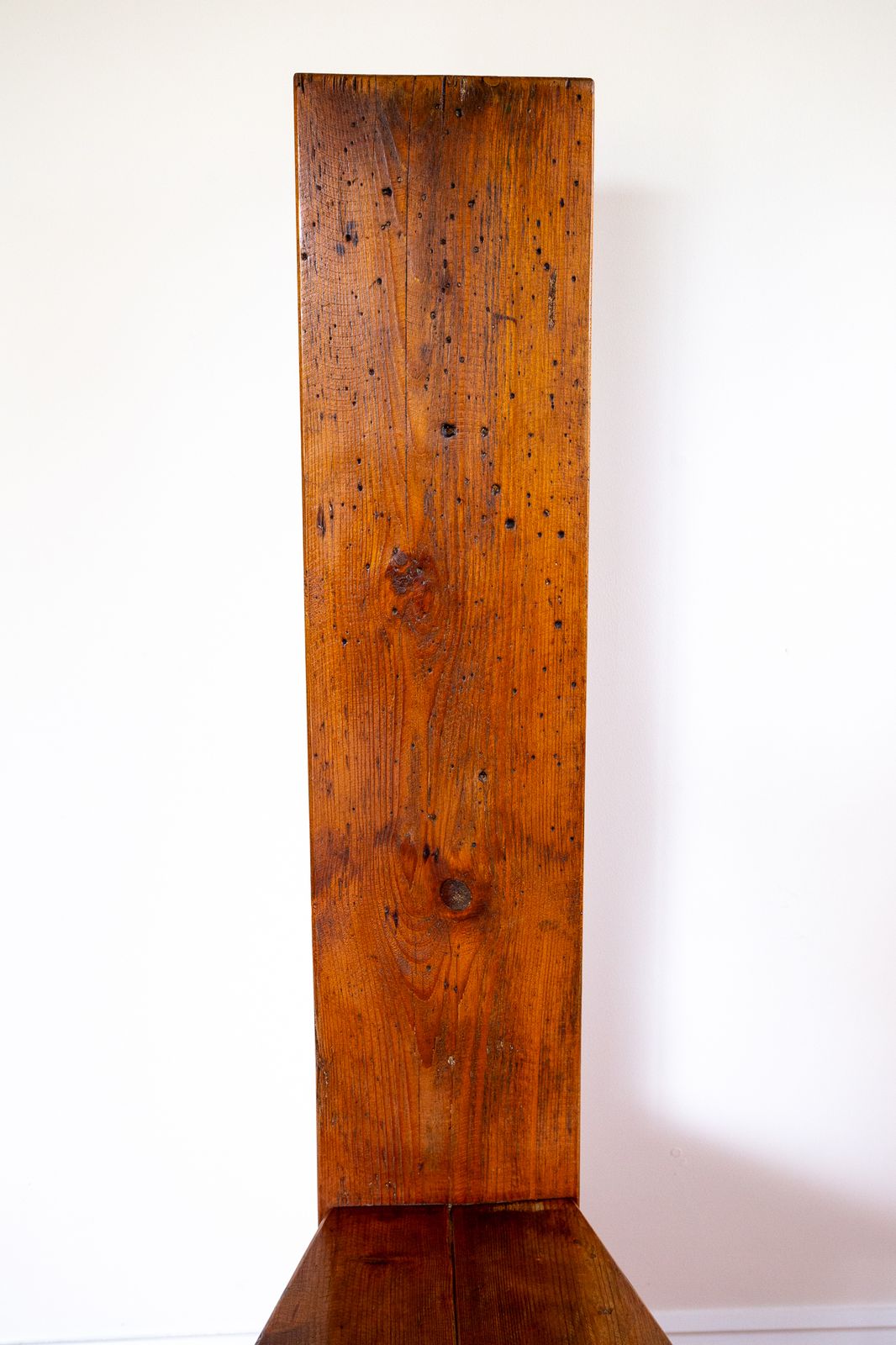 photo buy Brutalist Artisan Accent Chair Mid Century Tall Back Statement Pine Iron Rustic Craftsman Architectural Farmhouse Minimalis.T Reclaimed Primitive Folk