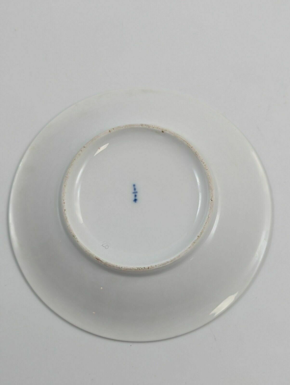 Home Decor Antique Kpm Berlin, Germany, Porcelain Hand Painted Cup & Saucer, C. 1800 photo