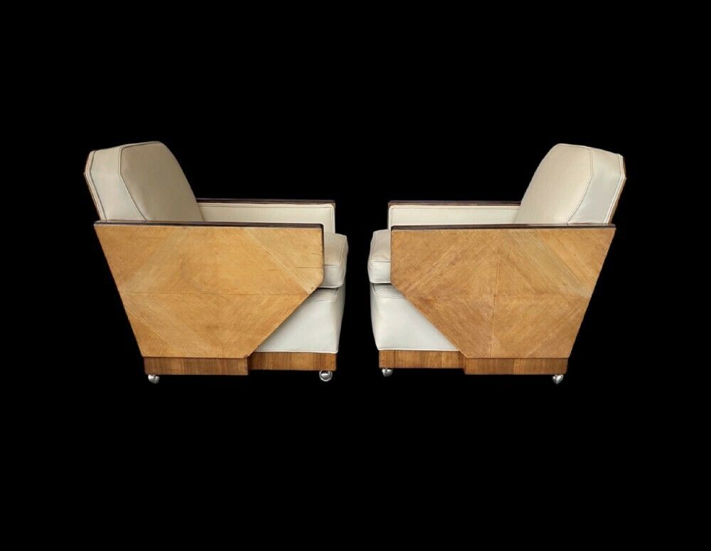 A Superb Pair Of Art Deco Armchairs photo furniture
