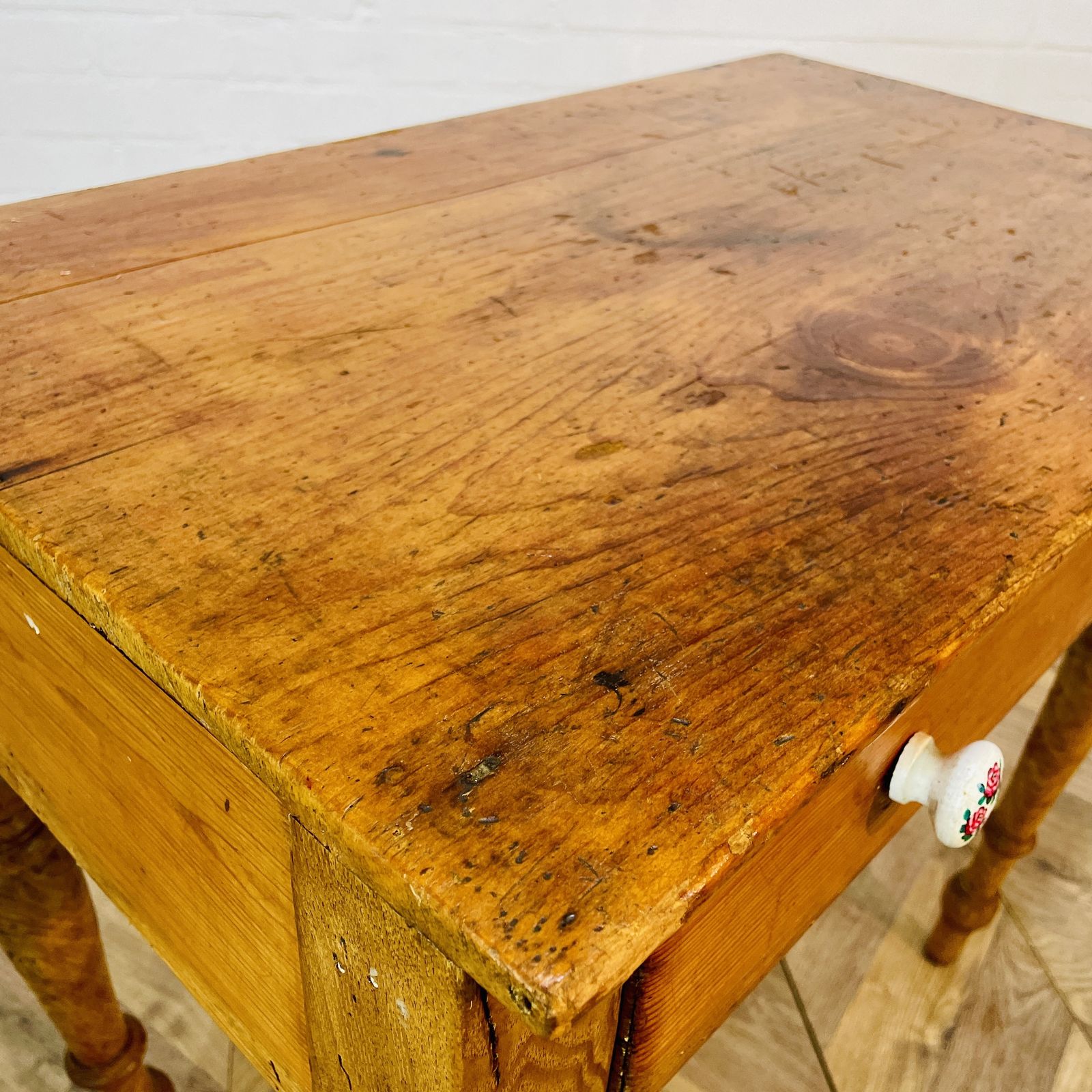 Antique English Pine Desk, C1900s photo furniture