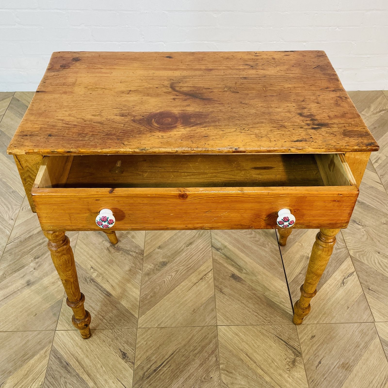 Antique English Pine Desk, C1900s photo for sale