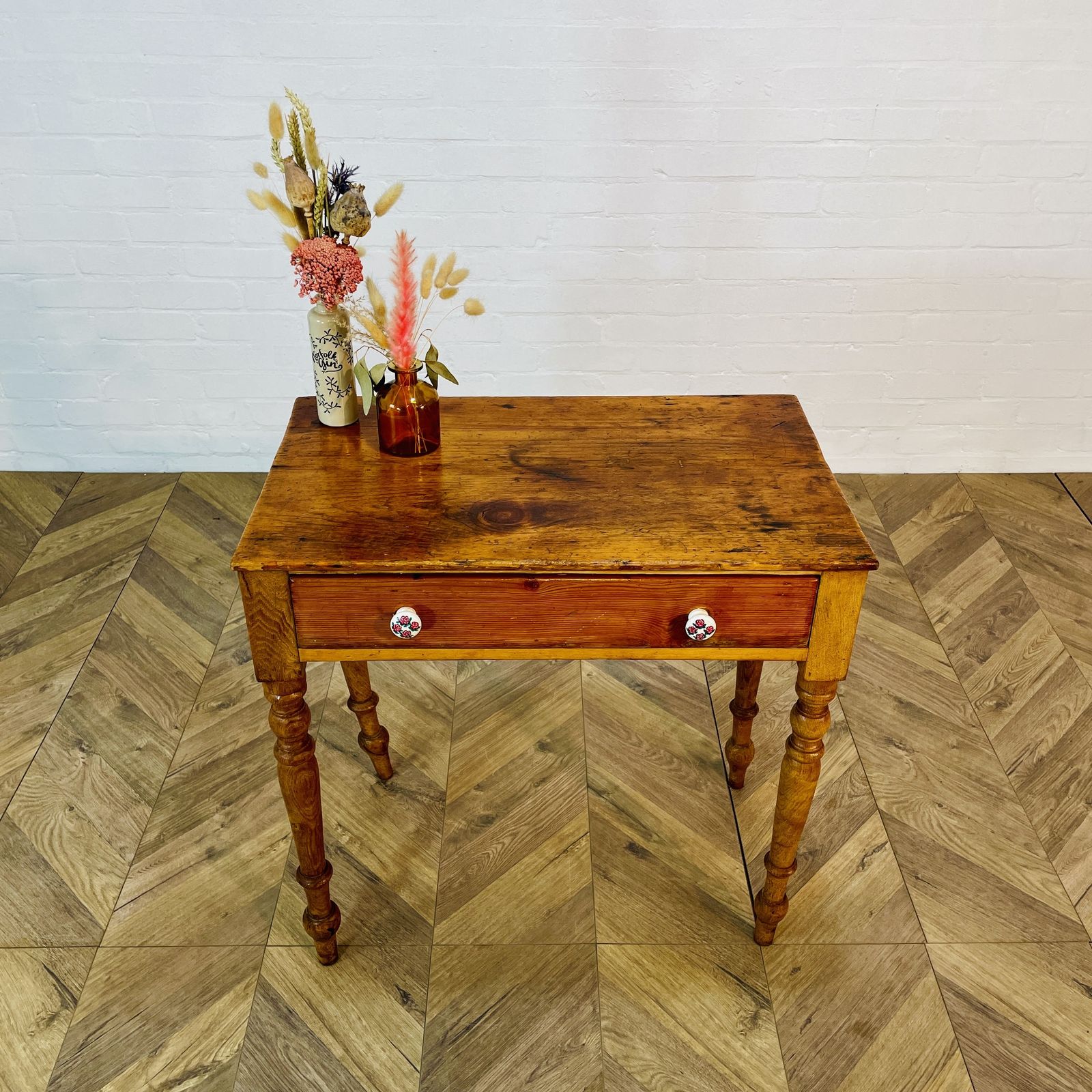 Antique English Pine Desk, C1900s photo 350.0