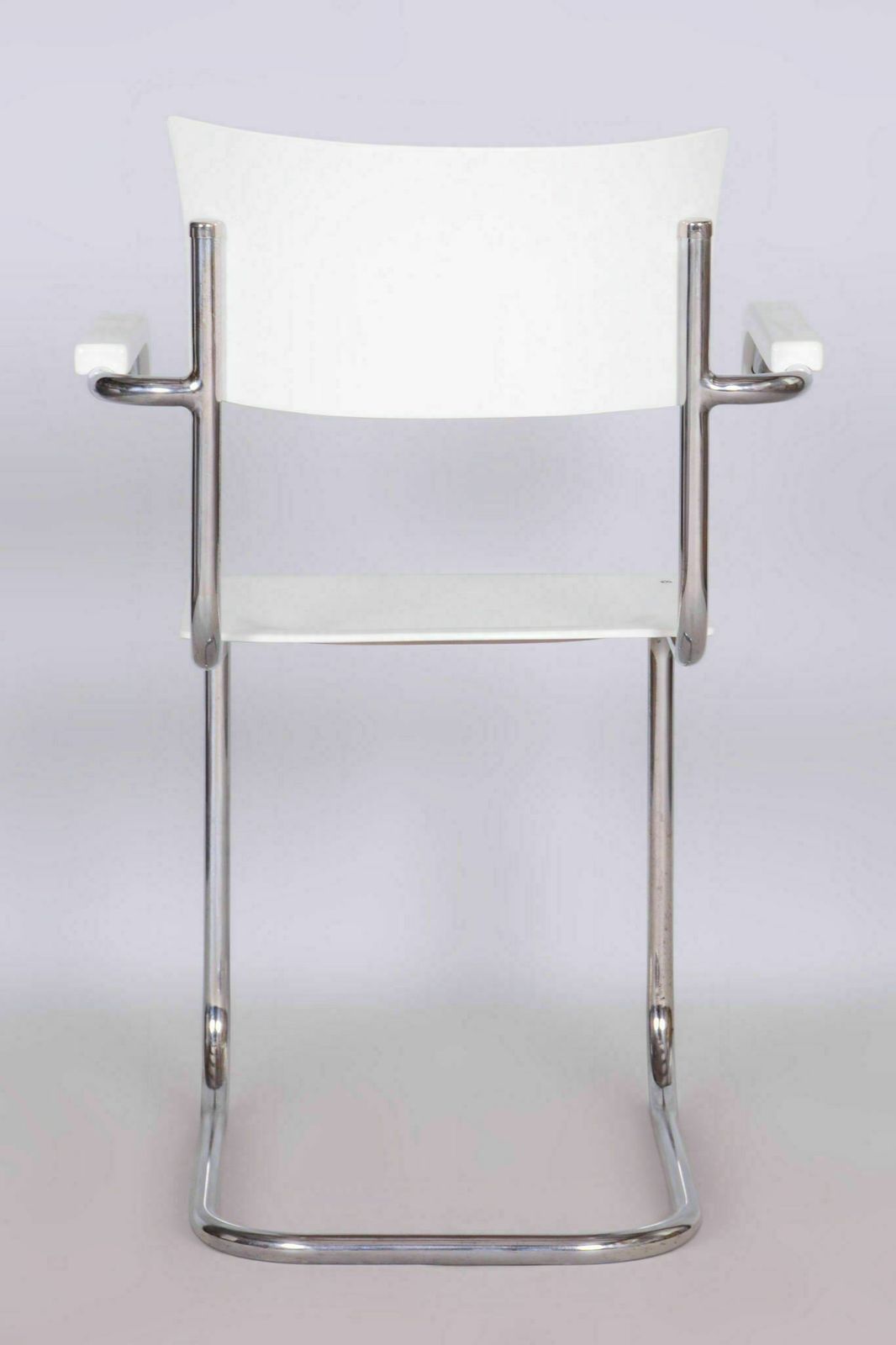 Restored Bauhaus Pair Of Chairs, By Mart Stam, Chrome, Germany, 1930s photo for sale