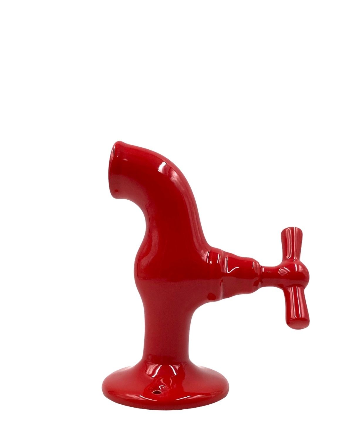 photo furniture Red Tap Shaped Ceramic, Jc Peiré, France Ca. 1970