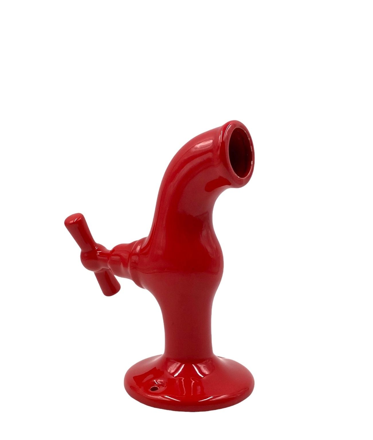 photo for sale Red Tap Shaped Ceramic, Jc Peiré, France Ca. 1970