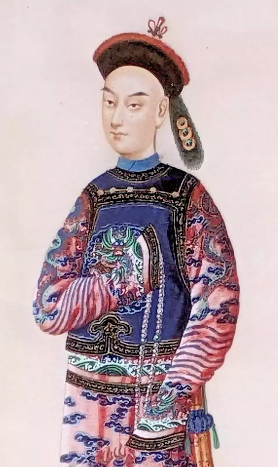 Art Pair Chinese Paintings Of Dignitaries photo