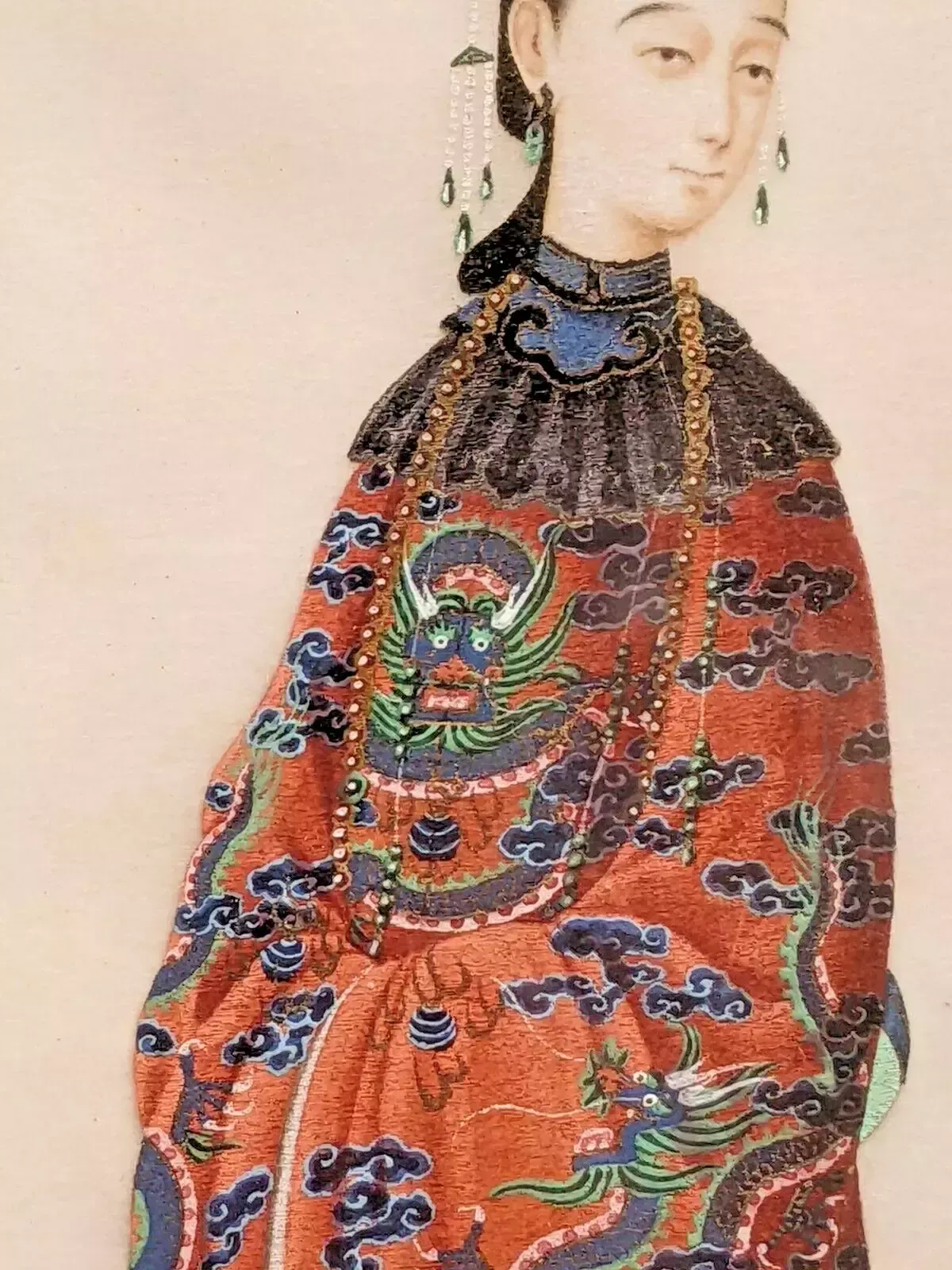 photo vinterior Pair Chinese Paintings Of Dignitaries