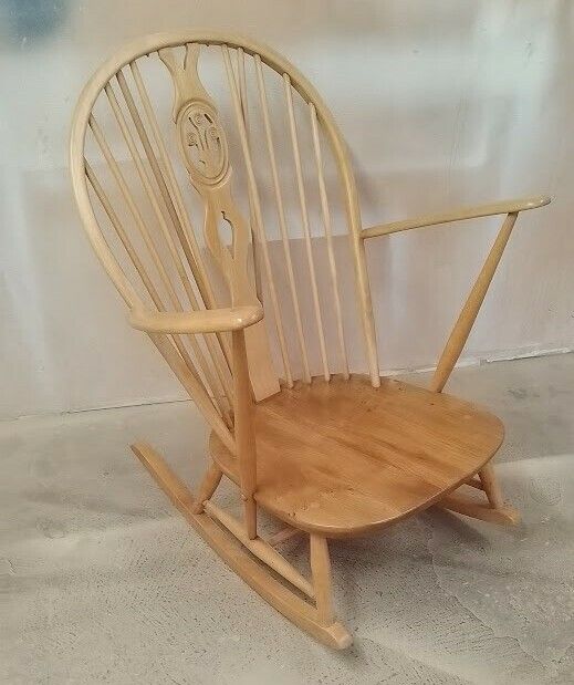 Ercol Fleur De Lys Grandfather Rocking Chair Model 316