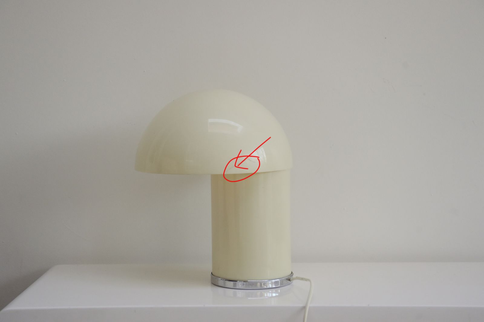 Rare Leila Table Lamp Designed By Verner Panton And Marcello Siard For Collezioni Longato Padova, Italy. photo vintage