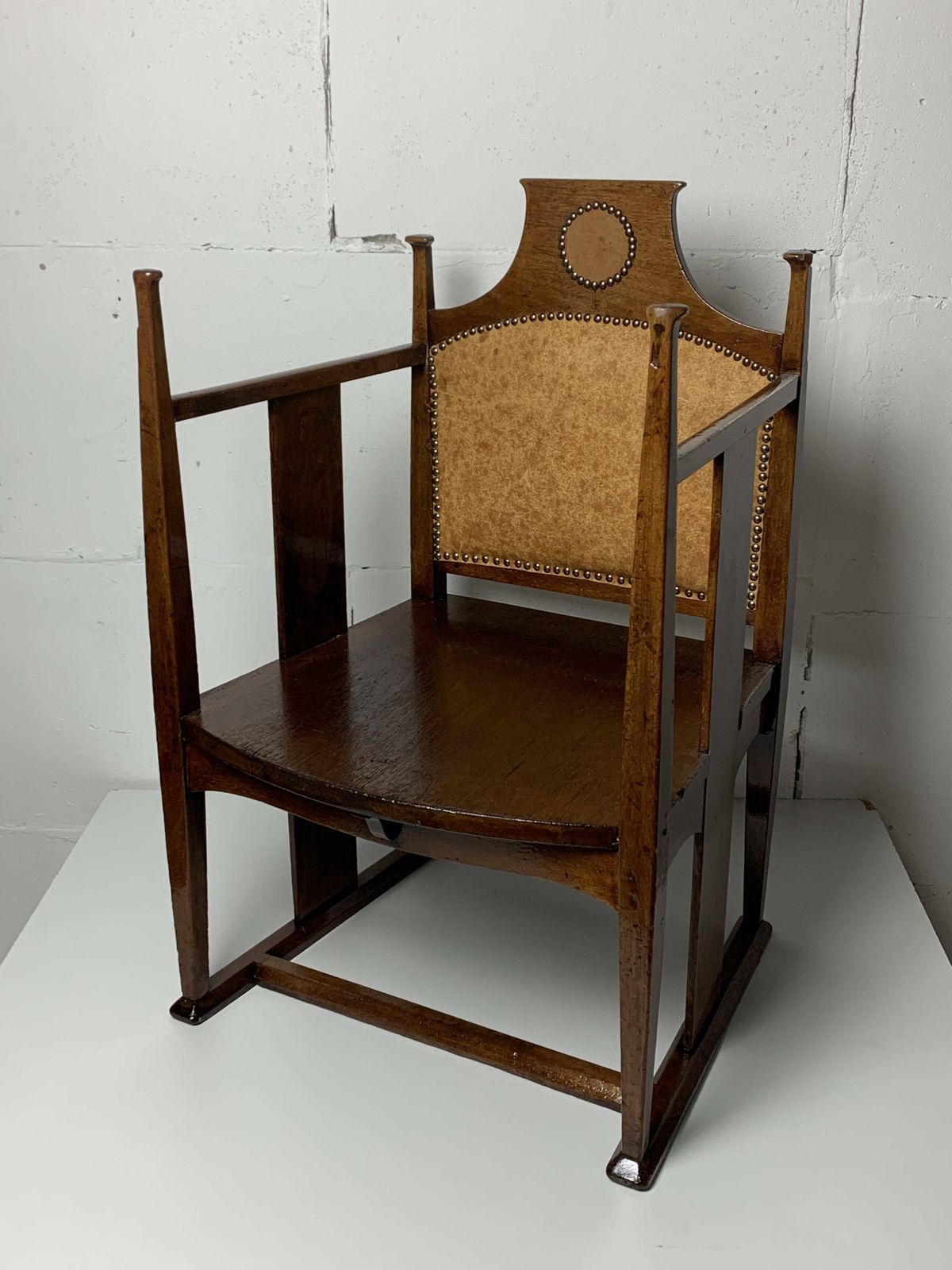William Birch Arts And Crafts Chair By E.G. Punnett For Liberty & Co. Ca 1900 photo furniture