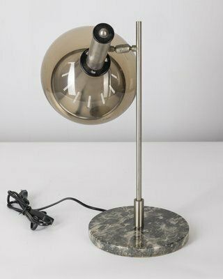 Vintage Table Lamp In Marble And Acrylic Glass From Lamter Milano, Italian Design, 1950s photo furniture
