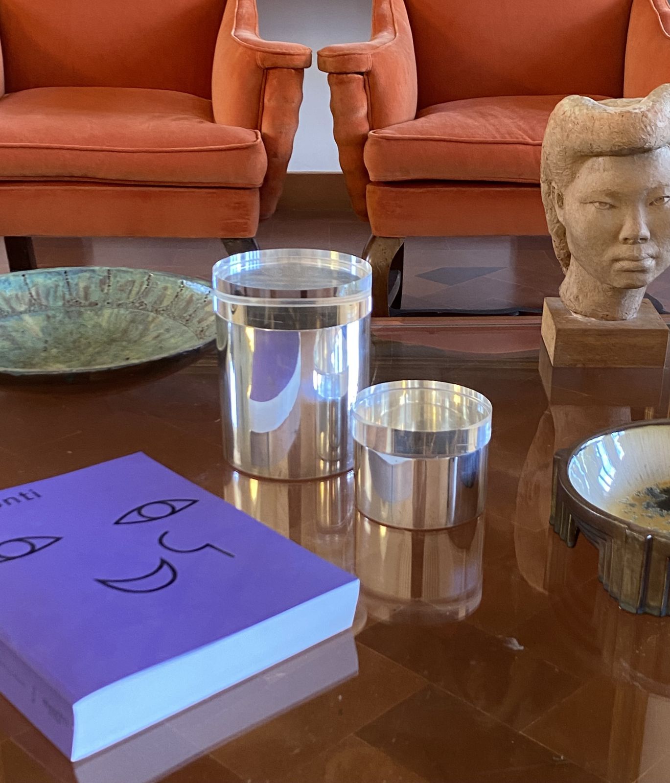 Modernist Lucite And Silver Plate Set Of Boxes, Mellerio Paris, France 1970s photo furniture