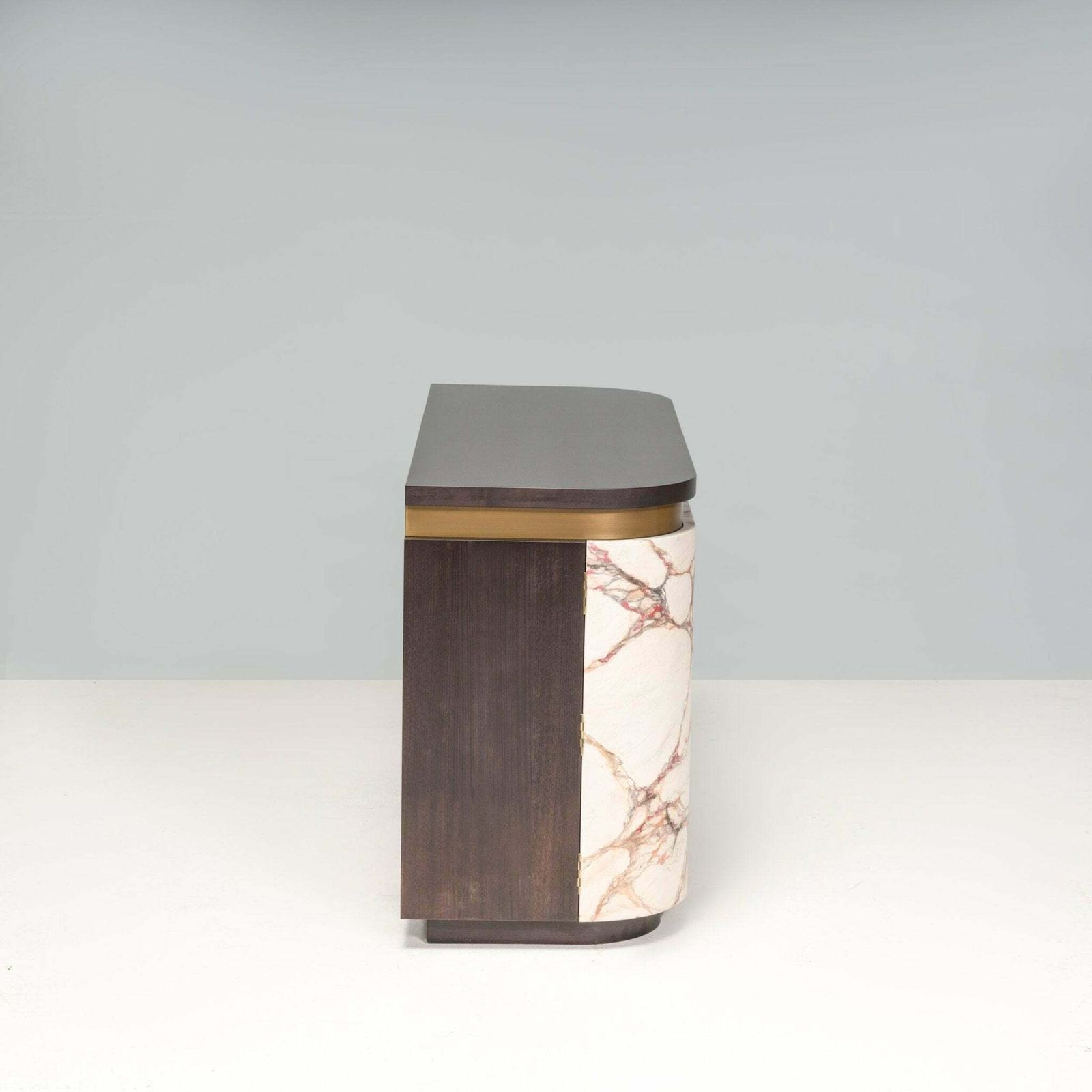 Bespoke Marble Effect Wood Sideboard photo for sale