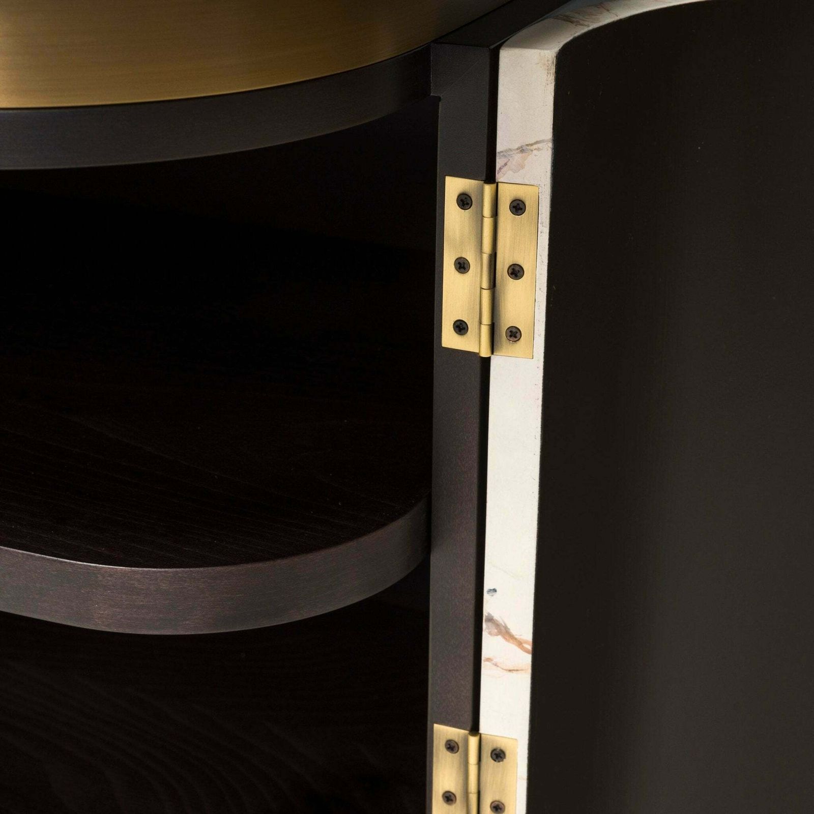 photo furniture Bespoke Marble Effect Wood Sideboard
