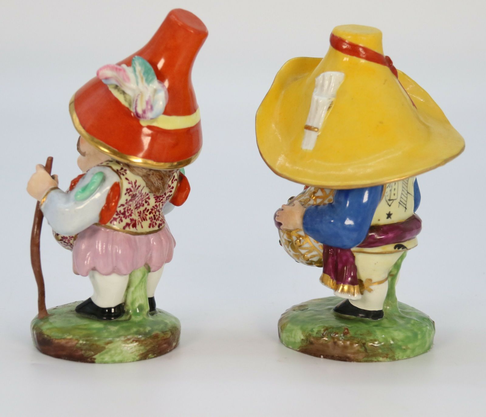 A Rare Pair Of 19th Century Porcelain Mansion House Dwarfs By Samson Of Paris Circa 1895 photo for sale