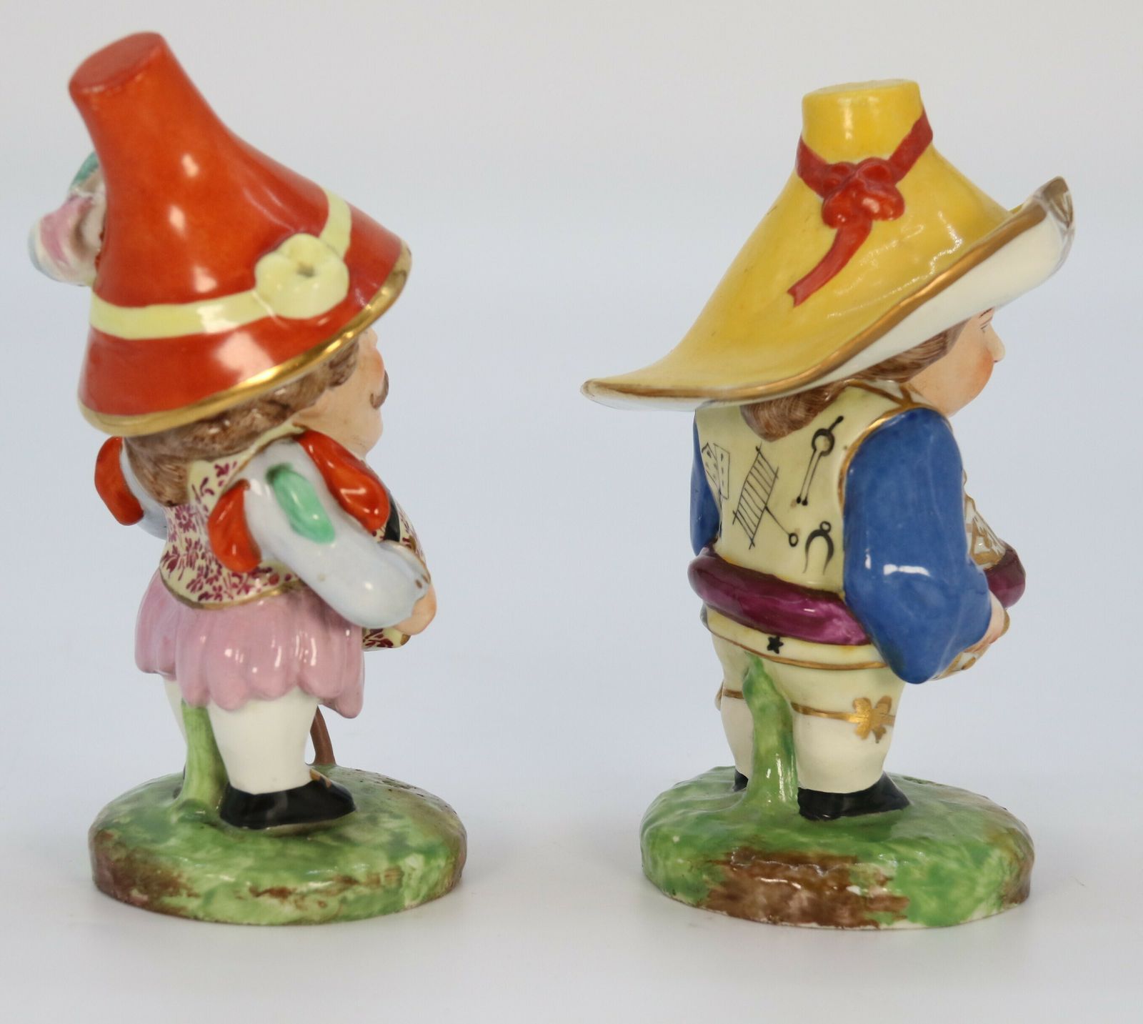 A Rare Pair Of 19th Century Porcelain Mansion House Dwarfs By Samson Of Paris Circa 1895 photo 895.0
