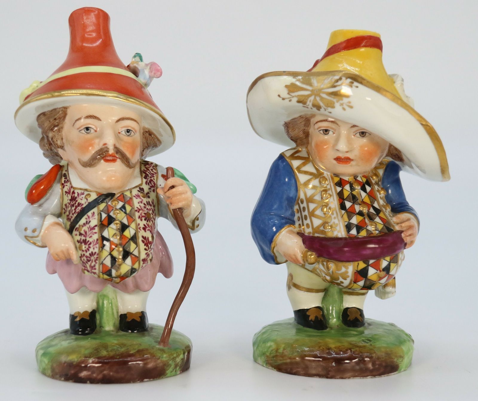 photo vinterior A Rare Pair Of 19th Century Porcelain Mansion House Dwarfs By Samson Of Paris Circa 1895