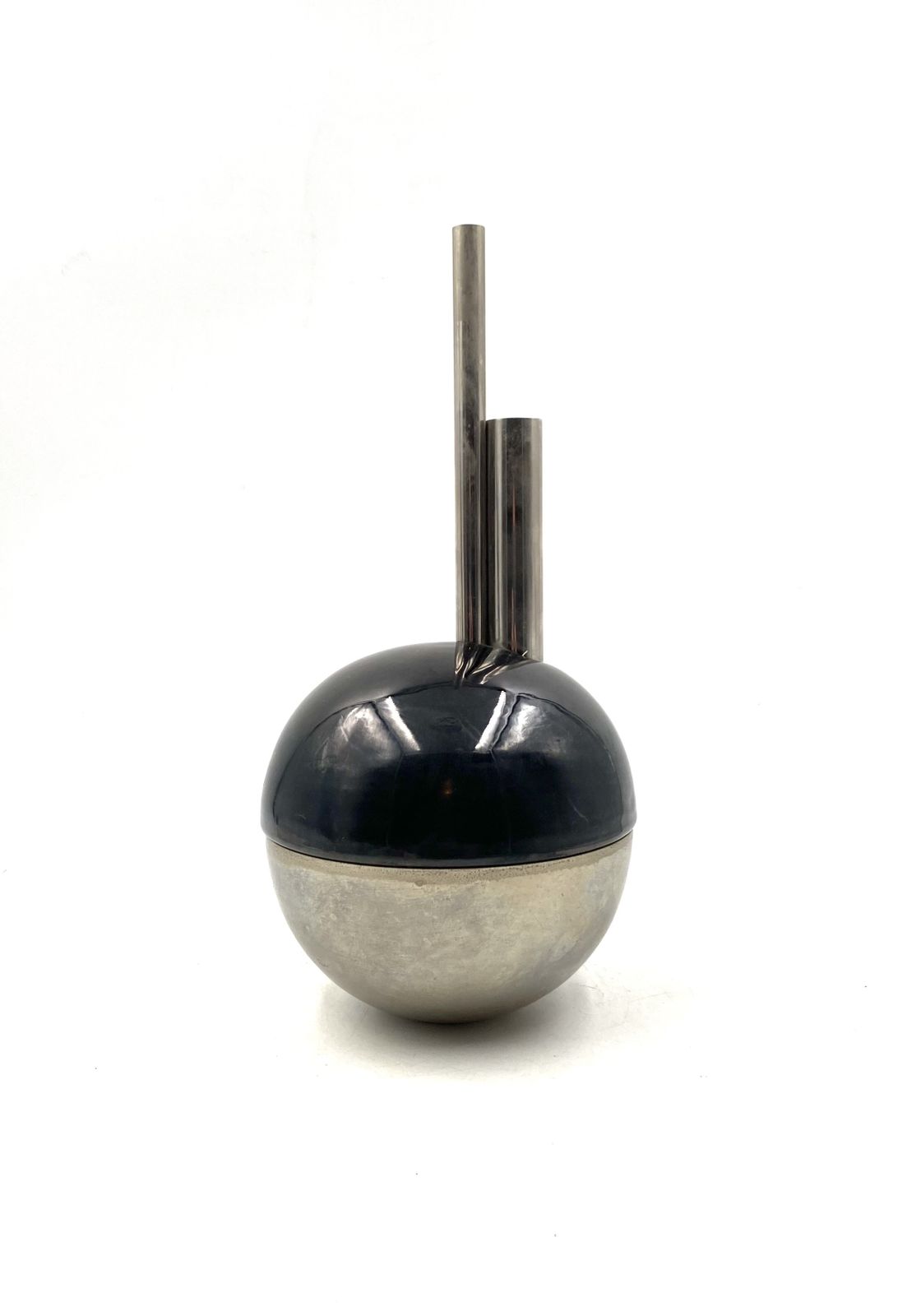 Mario Bertozzi, Ceramic Spherical Vase, Marber Italy, 1970s photo for sale