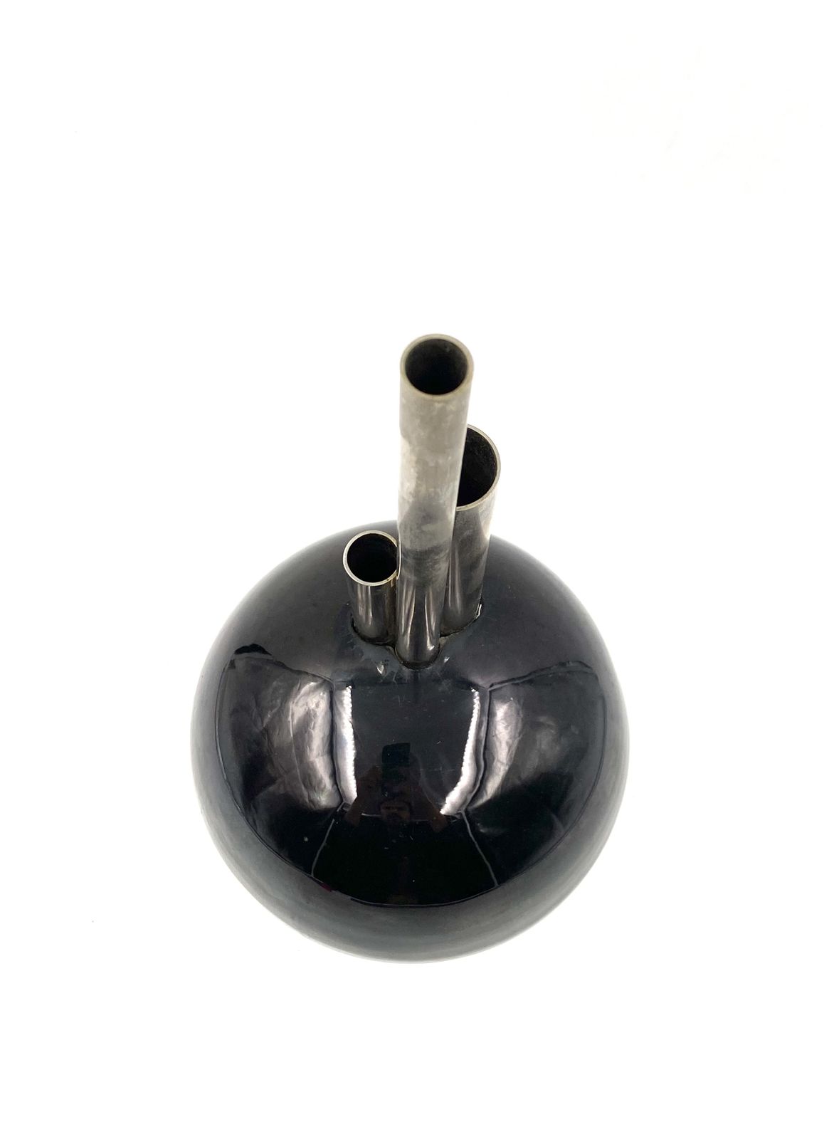 photo for sale Mario Bertozzi, Ceramic Spherical Vase, Marber Italy, 1970s