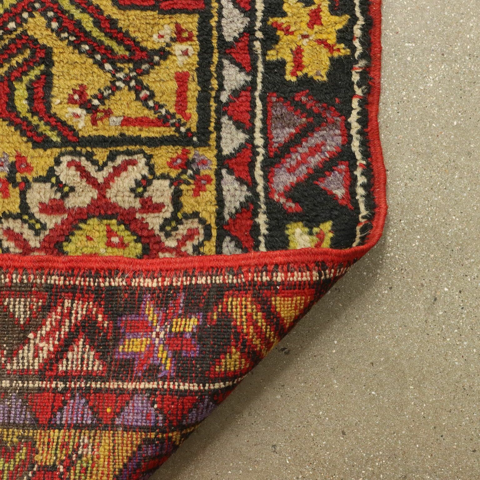 Antique Mudjur Carpet Wool Heavy Knot Turkey 67 X 45 In photo vinterior