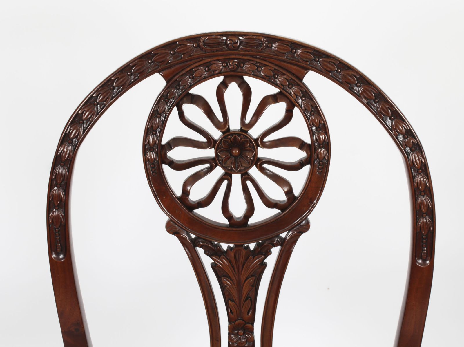 Set 10 English Mahogany Regency Dining Chairs Mid 20th Century photo vinterior