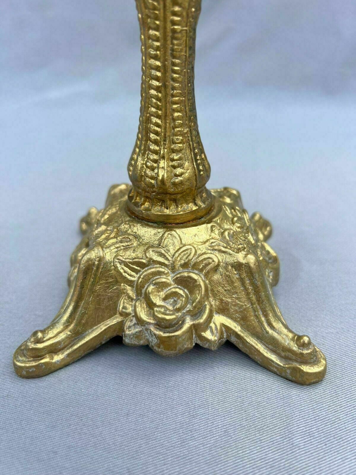 photo furniture Stunning Five Arm French Vintage Brass Candelabra 2,2kg