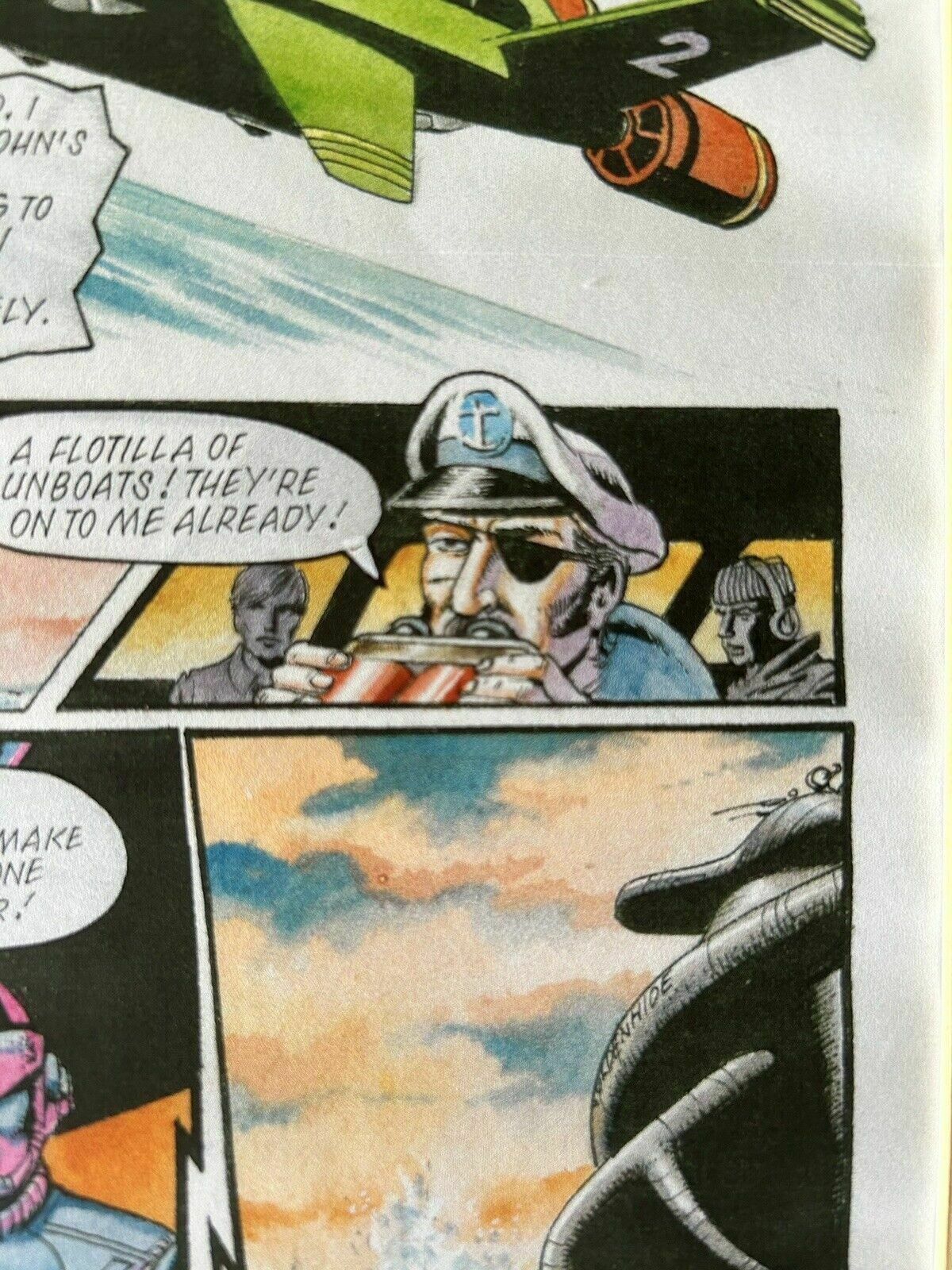 photo vintage Two Original Thunderbird Comic Watercolour Artwork Pages C.1993
