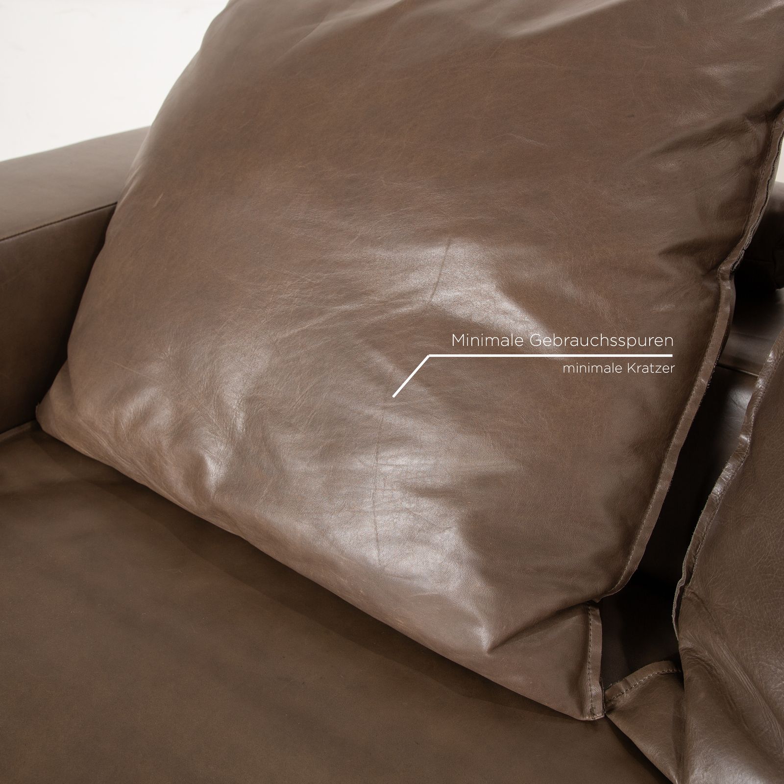 Tommy M By Machalke Sarapis Leather Corner Sofa Brown Recamiere Left photo vinterior