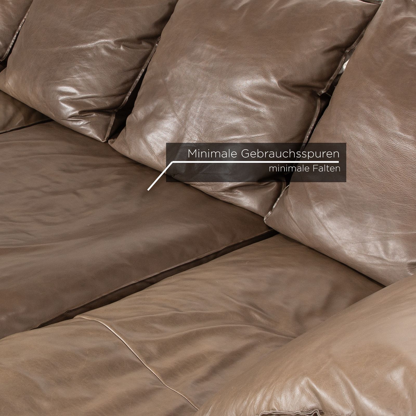 Tommy M By Machalke Sarapis Leather Corner Sofa Brown Recamiere Left photo buy