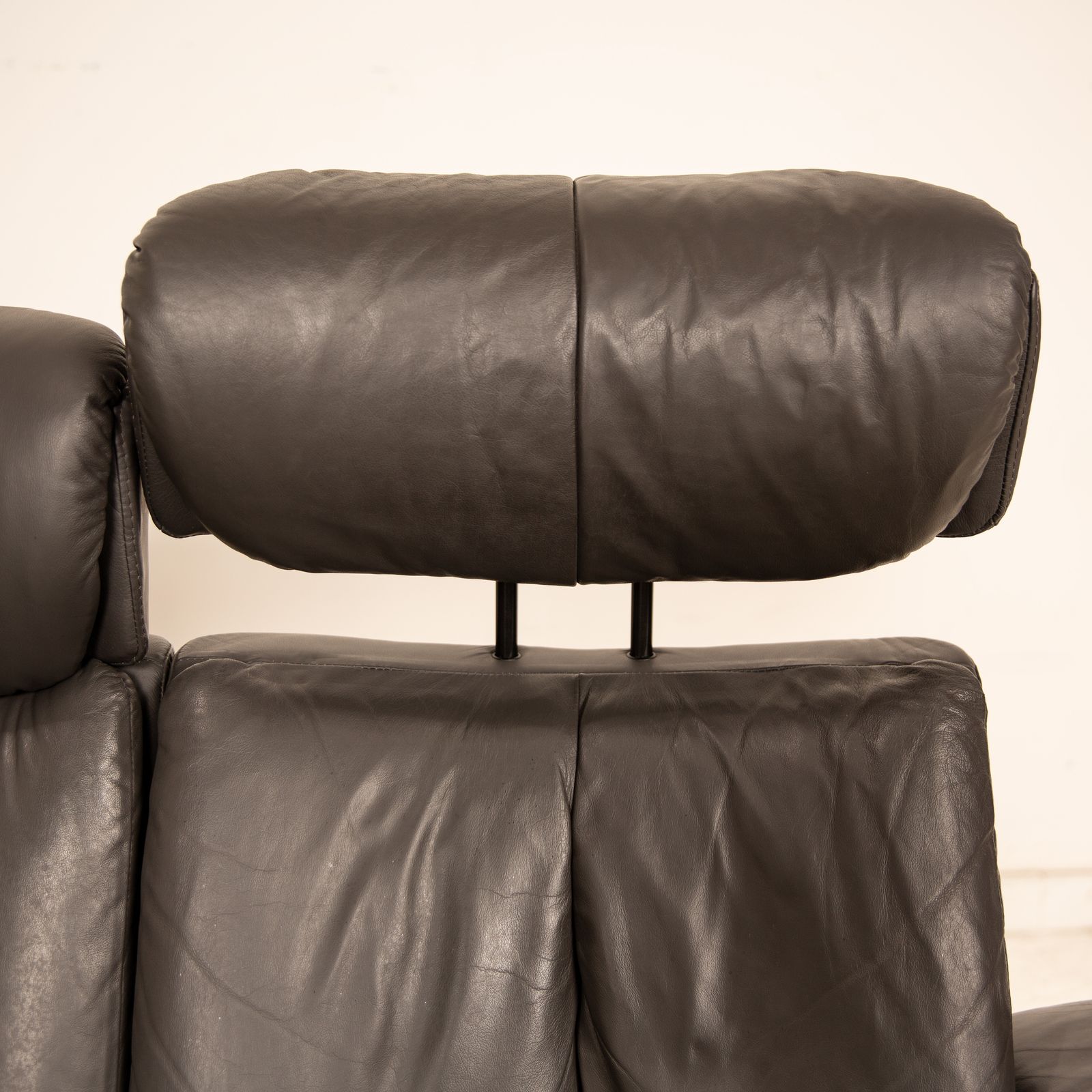 Mobilier Canapé d'angle Stressless Legend en cuir noir, fonction manuelle photo