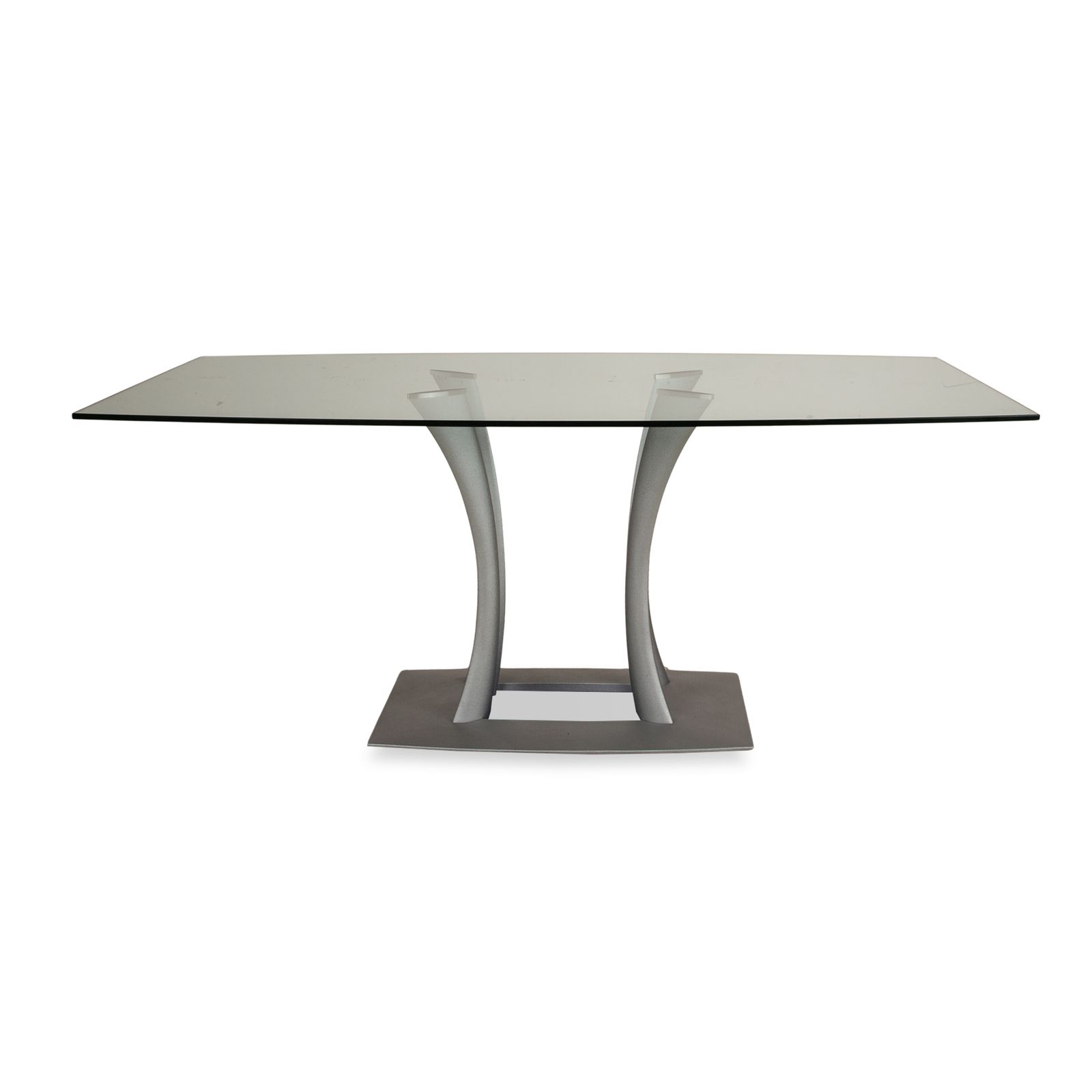 Rolf Benz Glazen Eettafel Zilver 180 x 90 x 74 cm photo buy