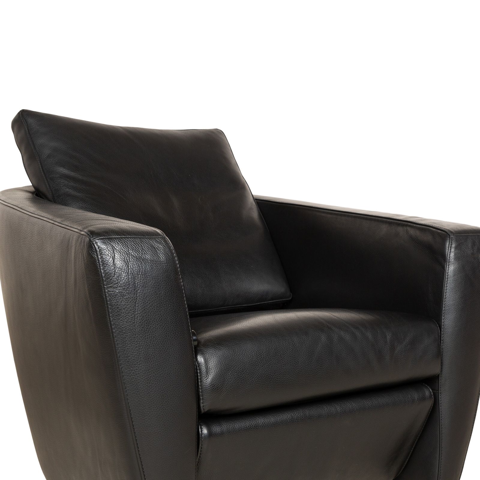 Fauteuil FSM Sesame en cuir noir, fonction relaxation manuelle photo for sale