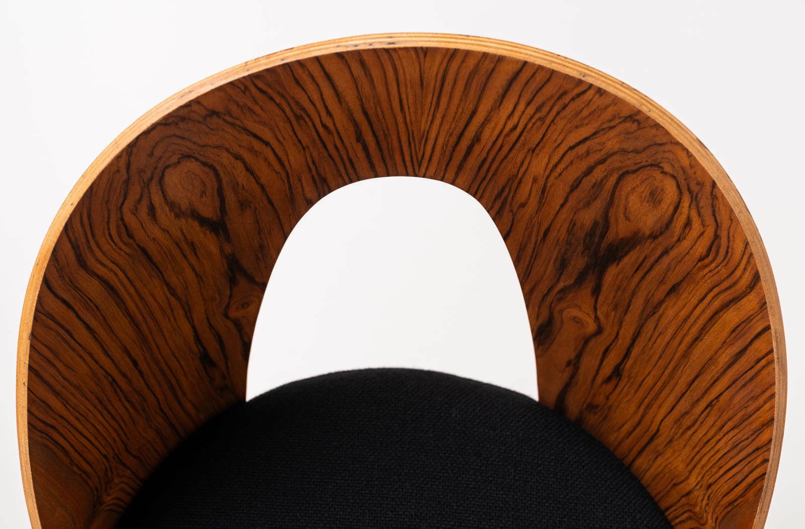 photo vintage Set Of 4 Midcentury Dining Chairs By Antonin šuman, Reupholstered In Kvadrat Fabric