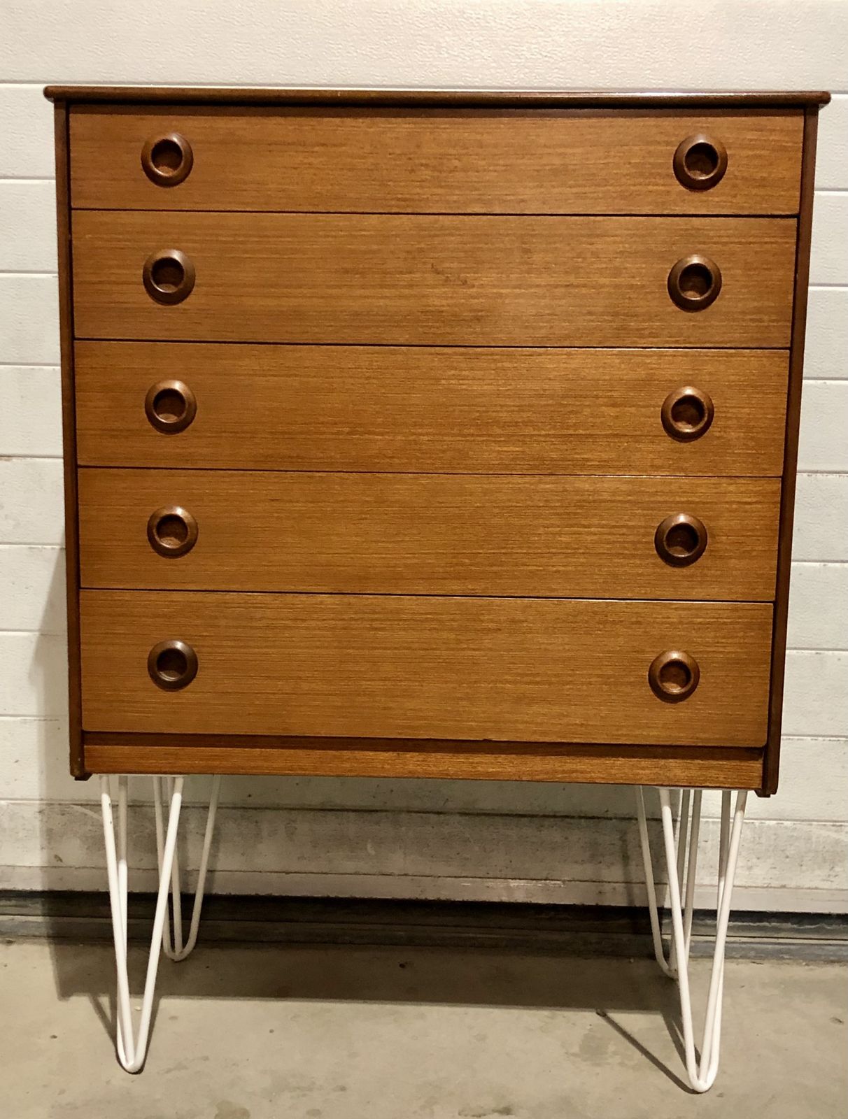 Handsome Retro Teak Chest Of Drawers photo vintage
