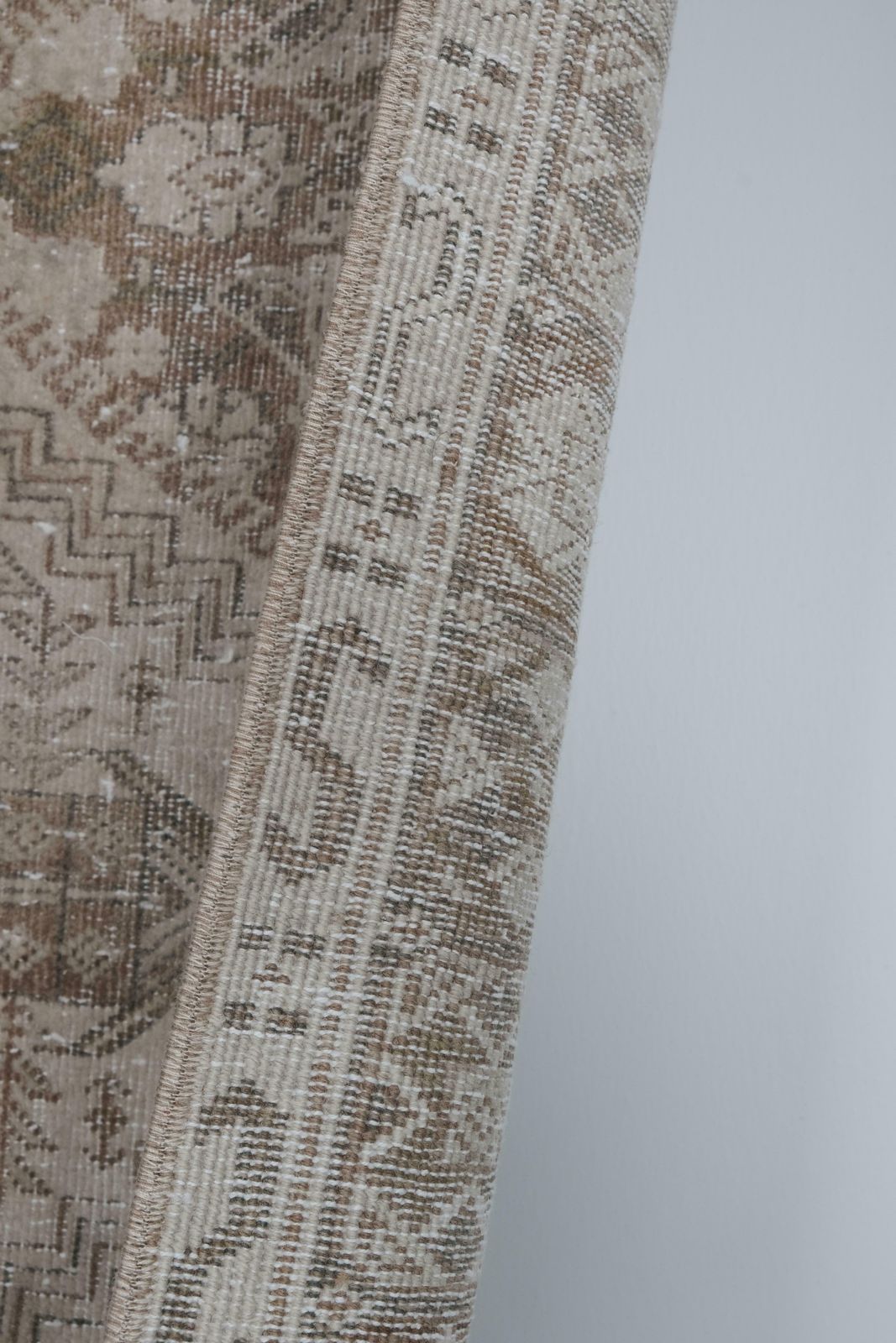 Faded Turkish Runner Rug   Designer Hallway Carpet photo vintage