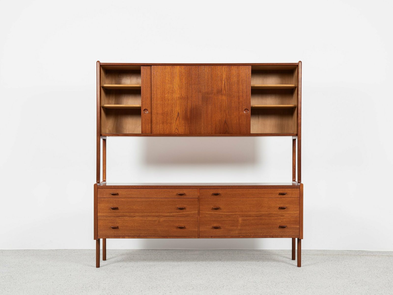 Midcentury Danish Double Sideboard Ry 20 In Teak By Hans Wegner For Ry Møbler photo furniture