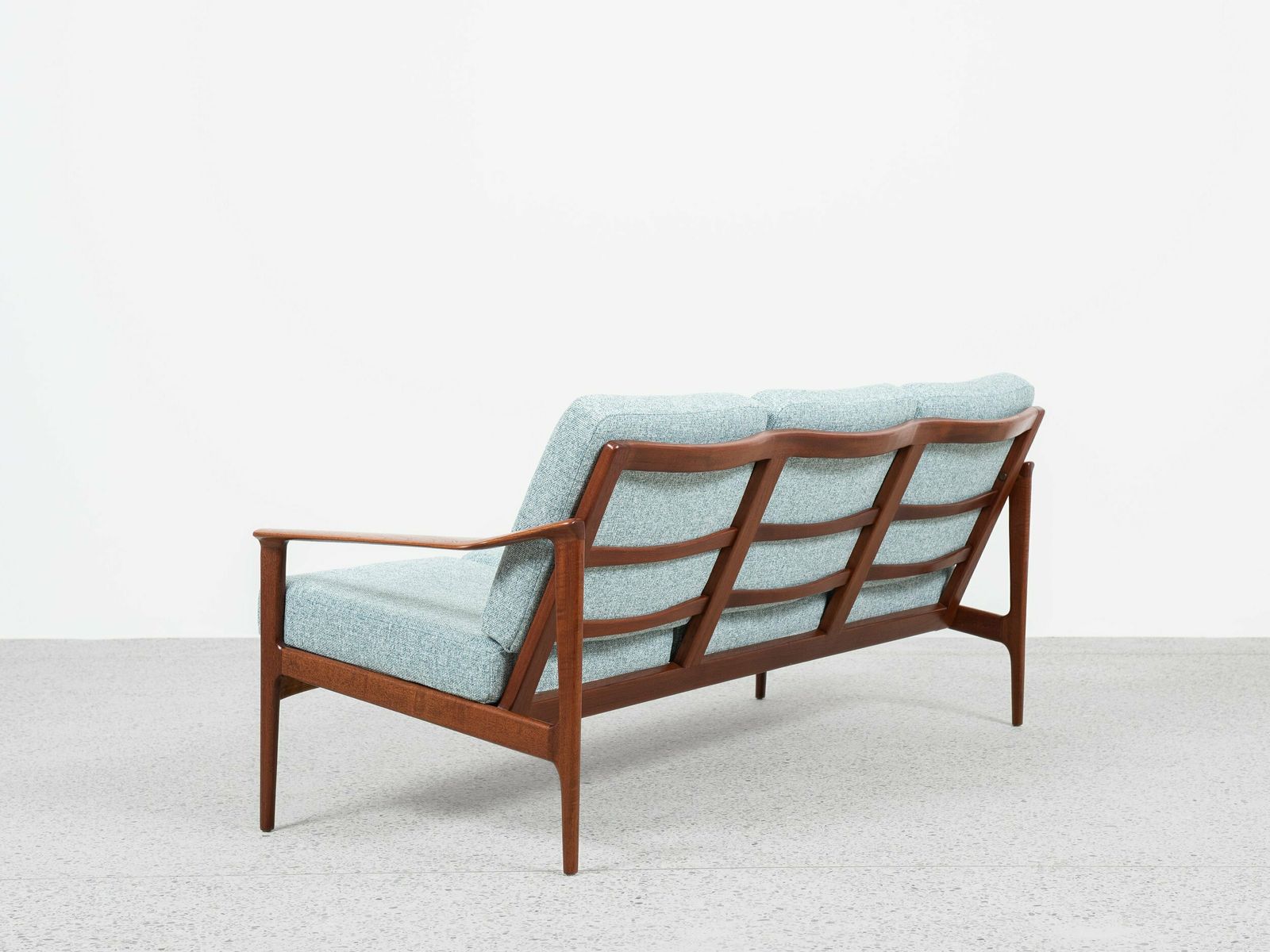 Midcentury Danish Sofa Set In Teak By Ib Kofod Larsen   With New Fabric photo Furniture
