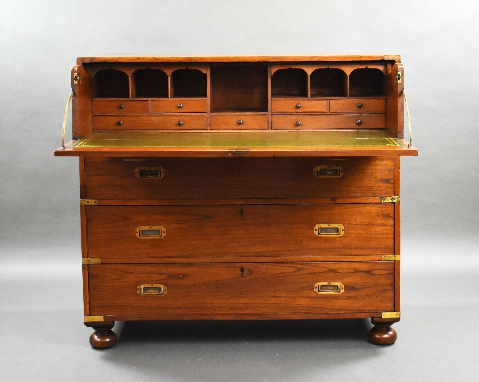 Victorian Teak Secretaire Chest photo 2950.0