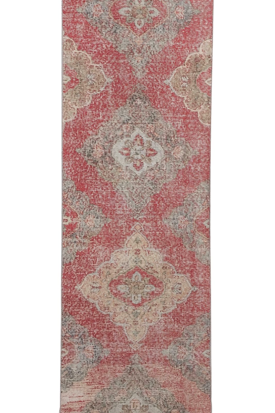 1960s Traditional Turkish Hand Knotted Vintage Long Runner Rug   Stair Carpet 2'8'' X 13'3'' photo furniture