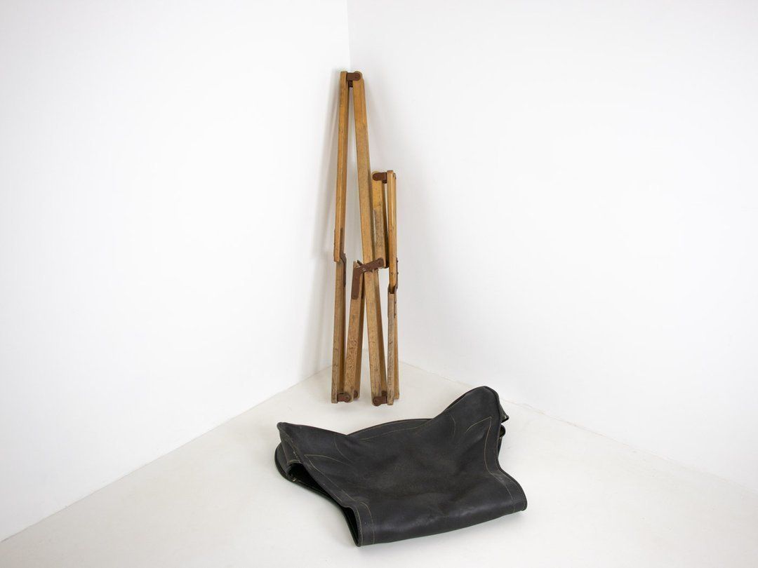 Original Tripolina Campaign Furniture Folding Chair By Joseph B. Fendy photo furniture