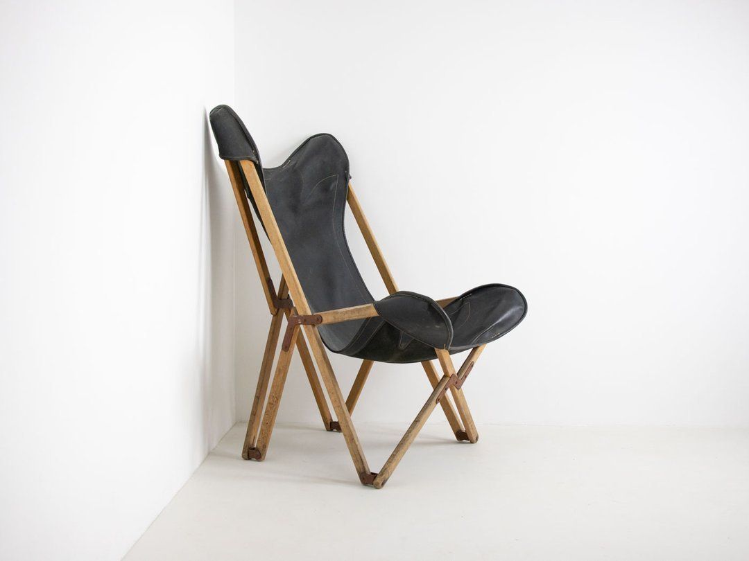 Original Tripolina Campaign Furniture Folding Chair By Joseph B. Fendy photo 750.0