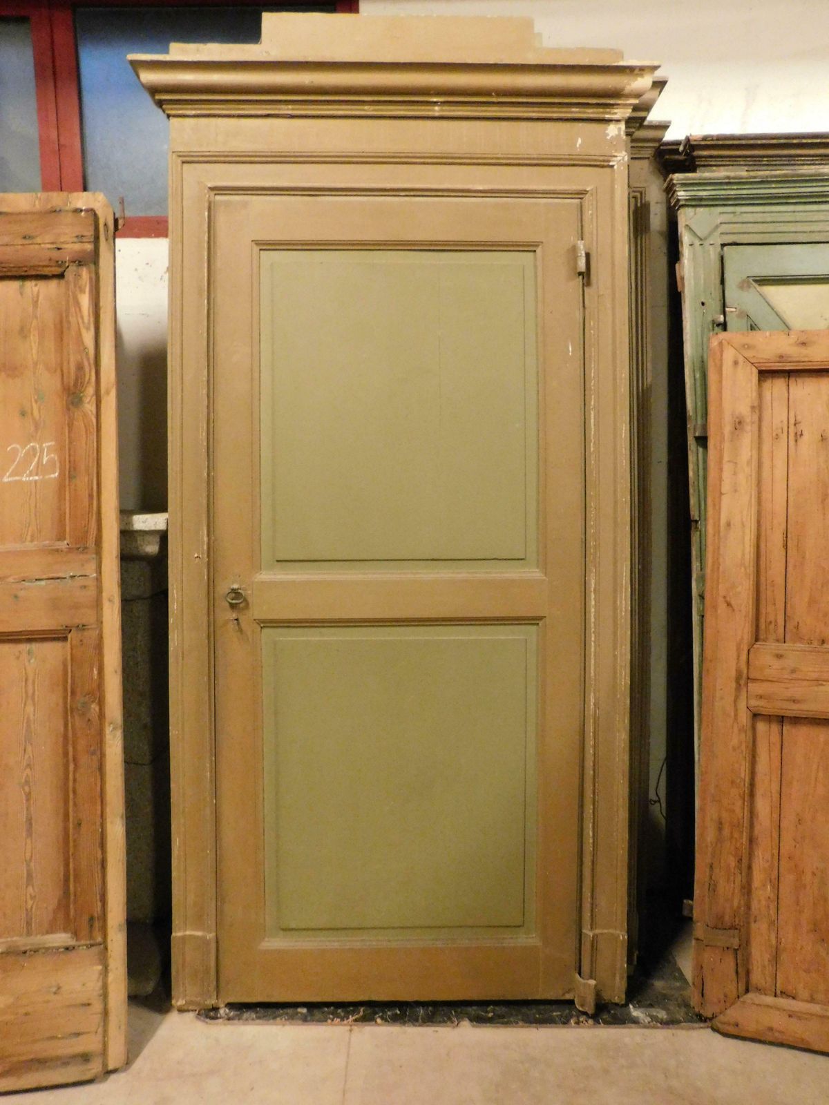 Set Of 4 Interior Doors In Lacquered Wood Complete With Frame, Italy photo furniture