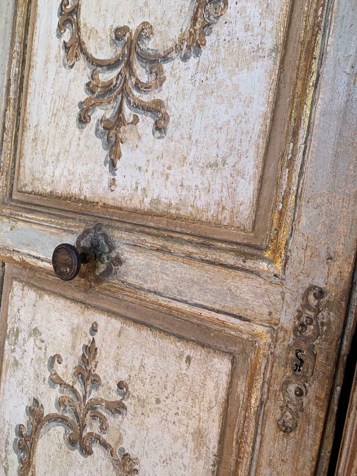 Door In Lacquered And Richly Painted Wood, Gilded In The Details, Florence photo 4084.0