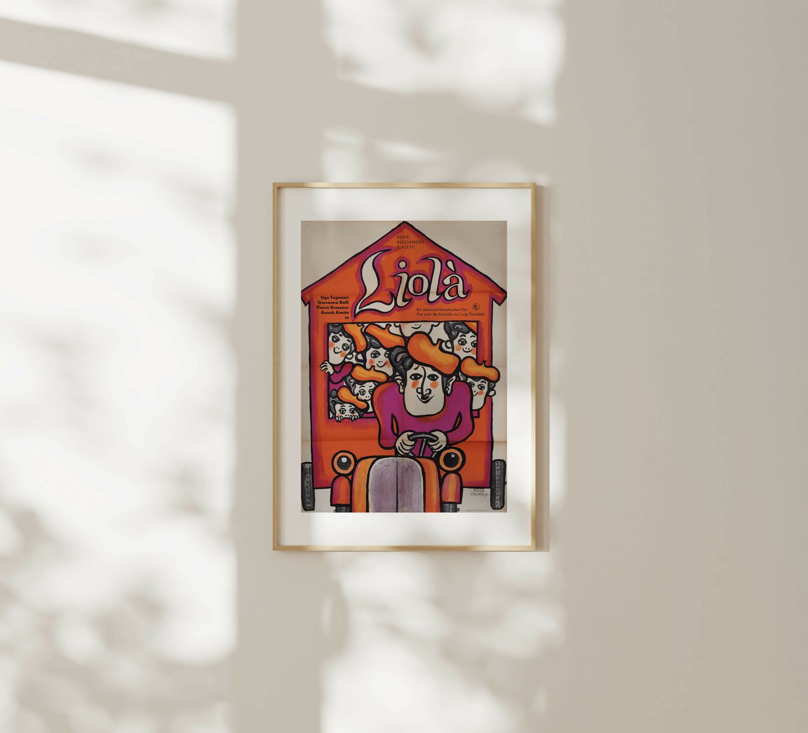 Liola   Original East Germany Poster | 1968 photo furniture