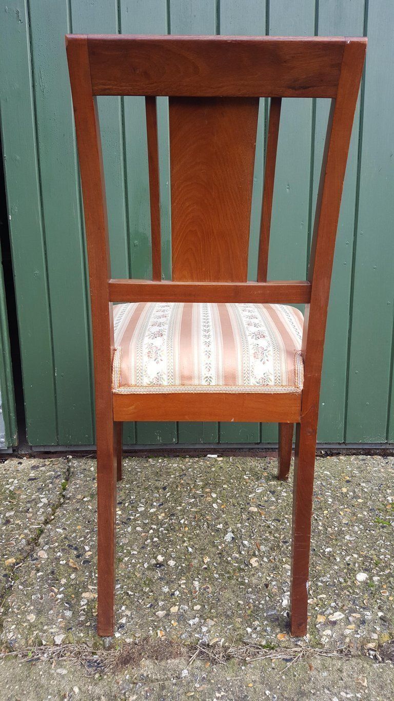 Art Deco Dining Chairs Set Of 6 Marquetry Dark Honey Swedish Early 20th Century photo buy