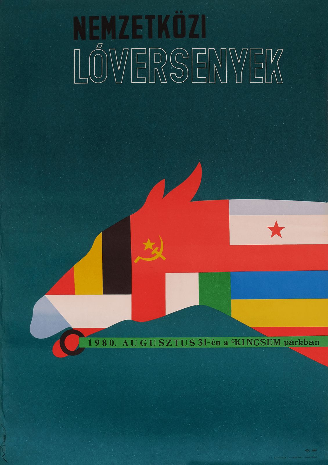 International Horse Racing   Original Hungary Poster | 1980