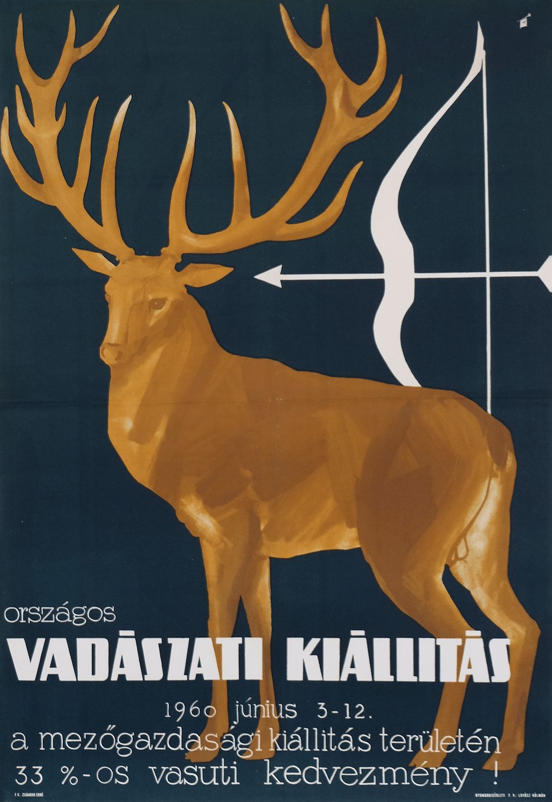 National Hunting Exhibition   Original Hungary Poster | 1960